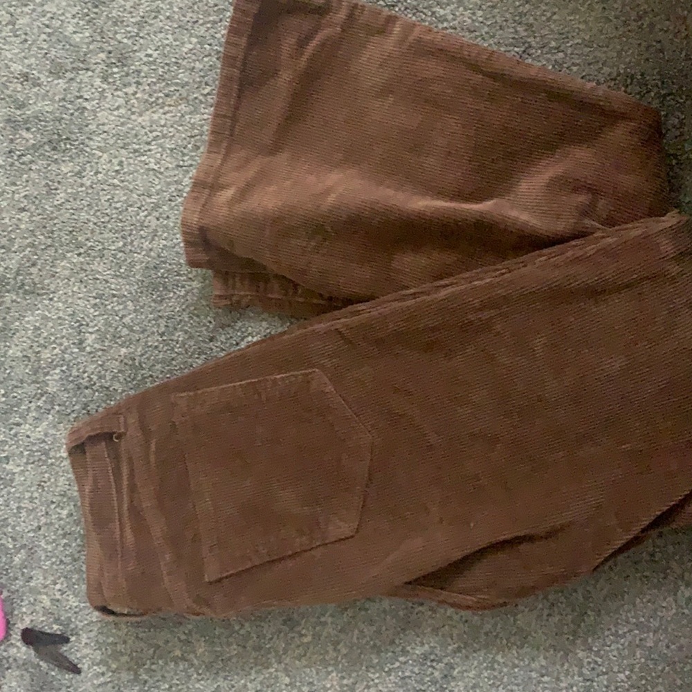 Corduroy pants. Size XS brown . Flare out